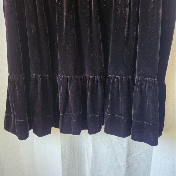 Maeve By Anthropologie Somerset Black Velvet Short Sleeve Mini Dress Size 3X - Picture 8 of 15